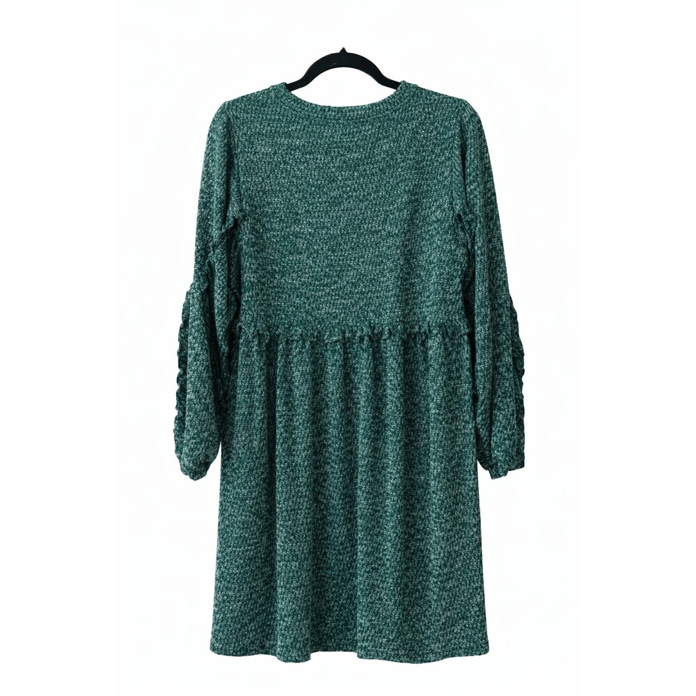 Anthropologie RO +‎ DE Stella L/S Ruffled Sweater Knit Dress Plus Sz 1X NWT CR60 - Picture 3 of 6